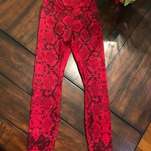 Lululemon size 4 python red pants